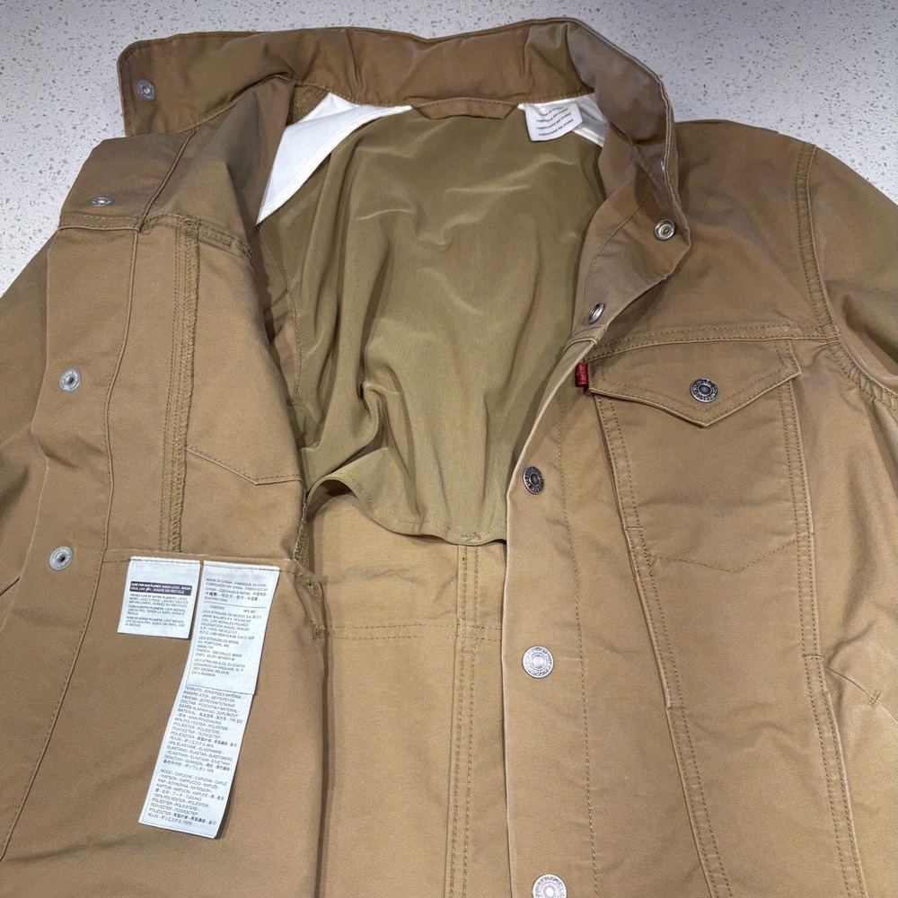 Men’s Levi’s button up tan Jacket - Picture 14 of 14